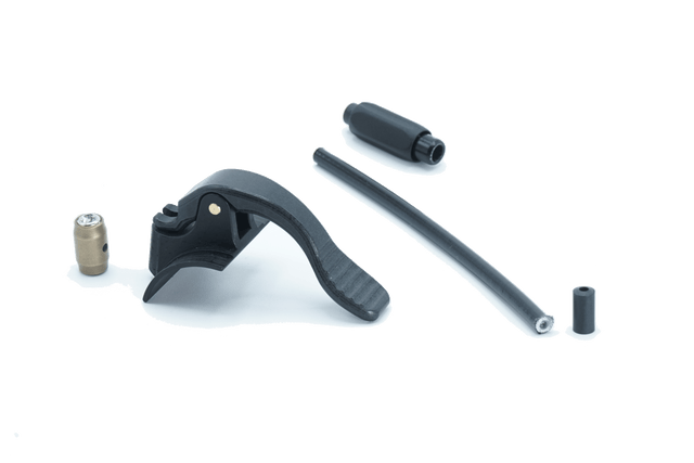 commande au guidon-Jeu de barres de course comprenant un ajusteur, un flexliner, un capuchon et un écrou