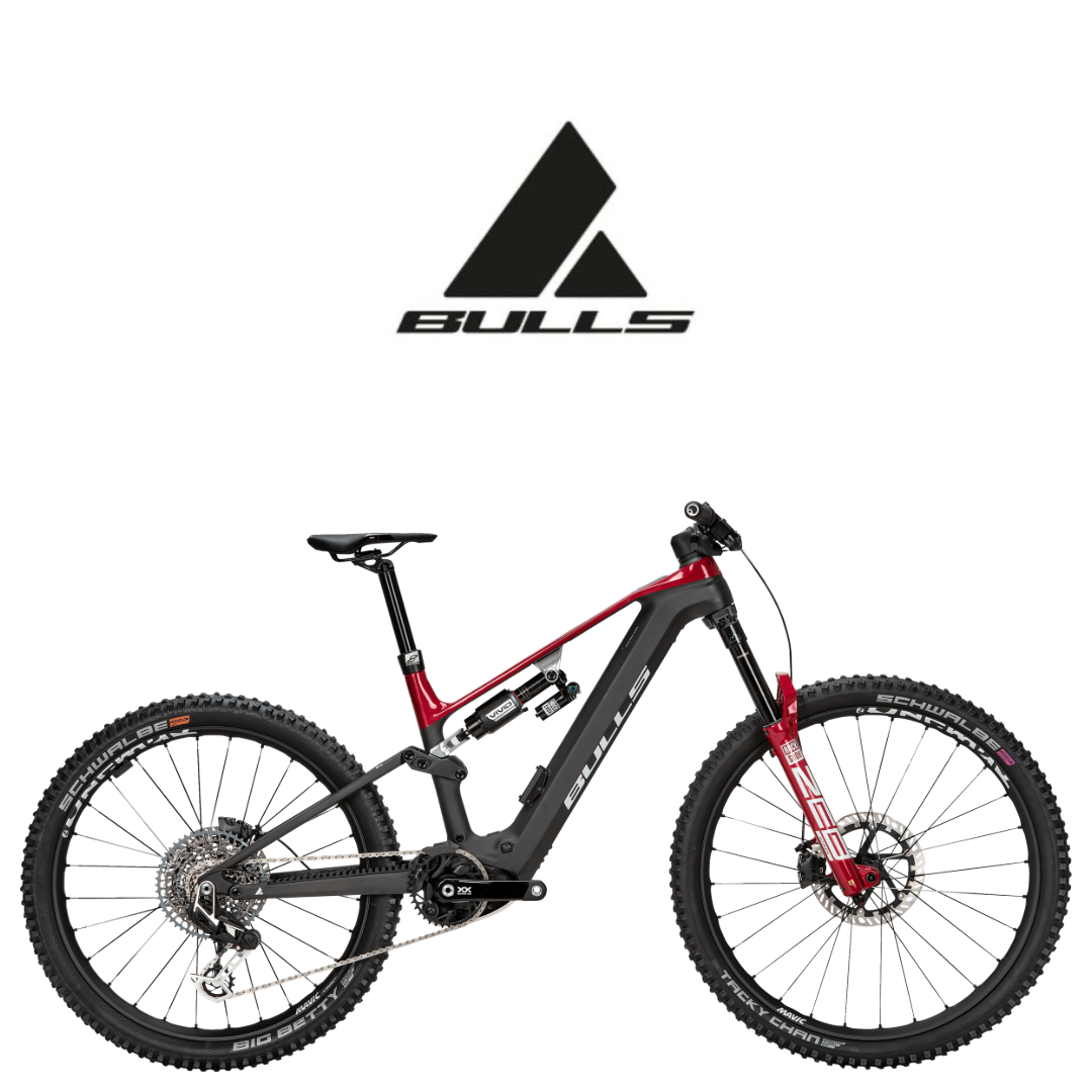 VTT électrique Bulls avec moteur Bosch, dérailleur Sram XX et tige de selle intégrée Eightpins