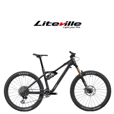 Liteville 301CL All Mountain Carbon Mountainbike mit der besten Teleskopsattelstütze die integriert ist und von Eightpins in Österrreich produziert wird.
