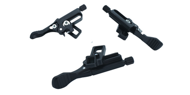 Collage mit drei verschiednen Ansichten des Eightpins undderbar Remote Hebels.